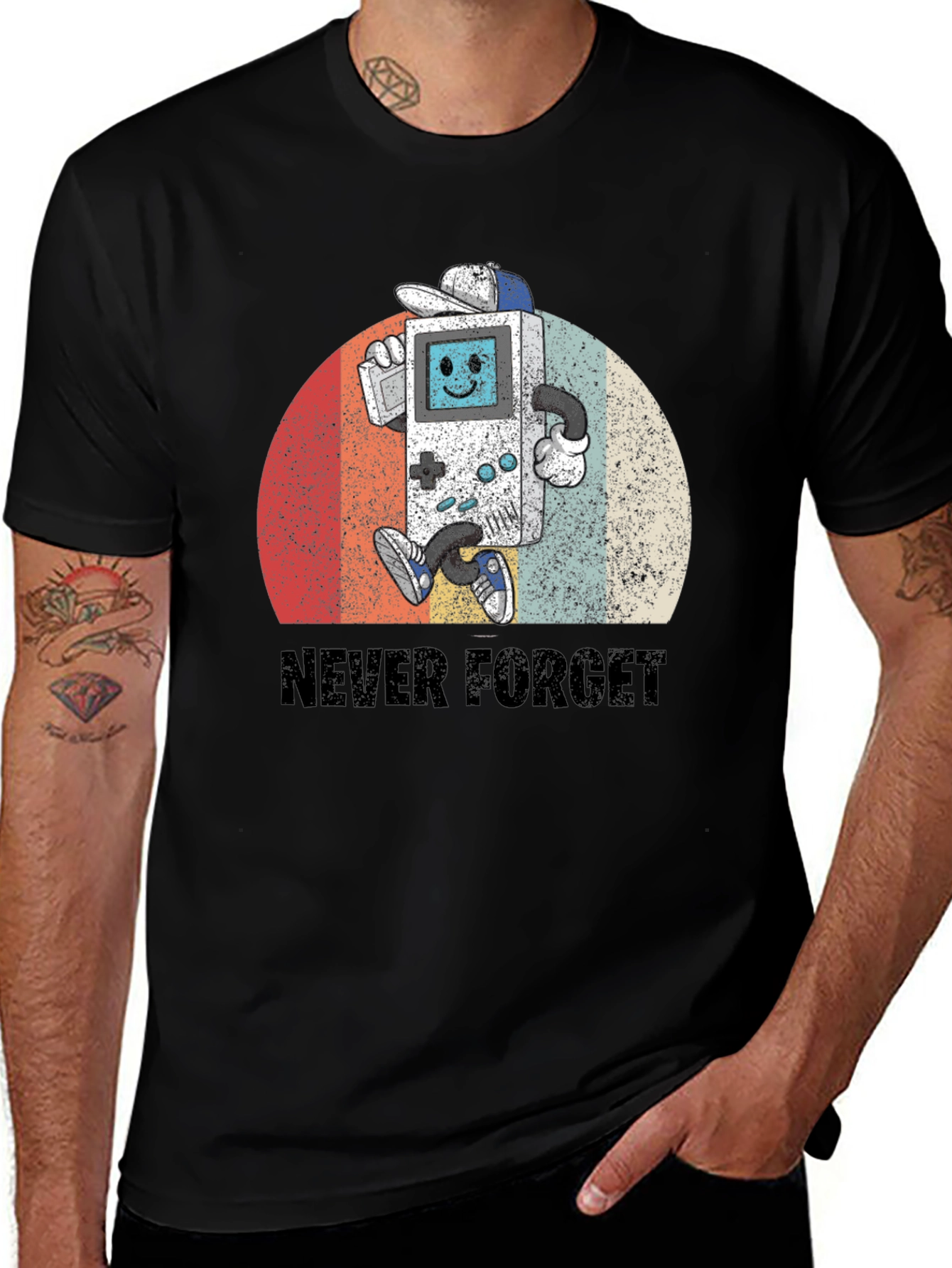 Variant 7 of Retro Gamer T-Shirt - Never Forget
