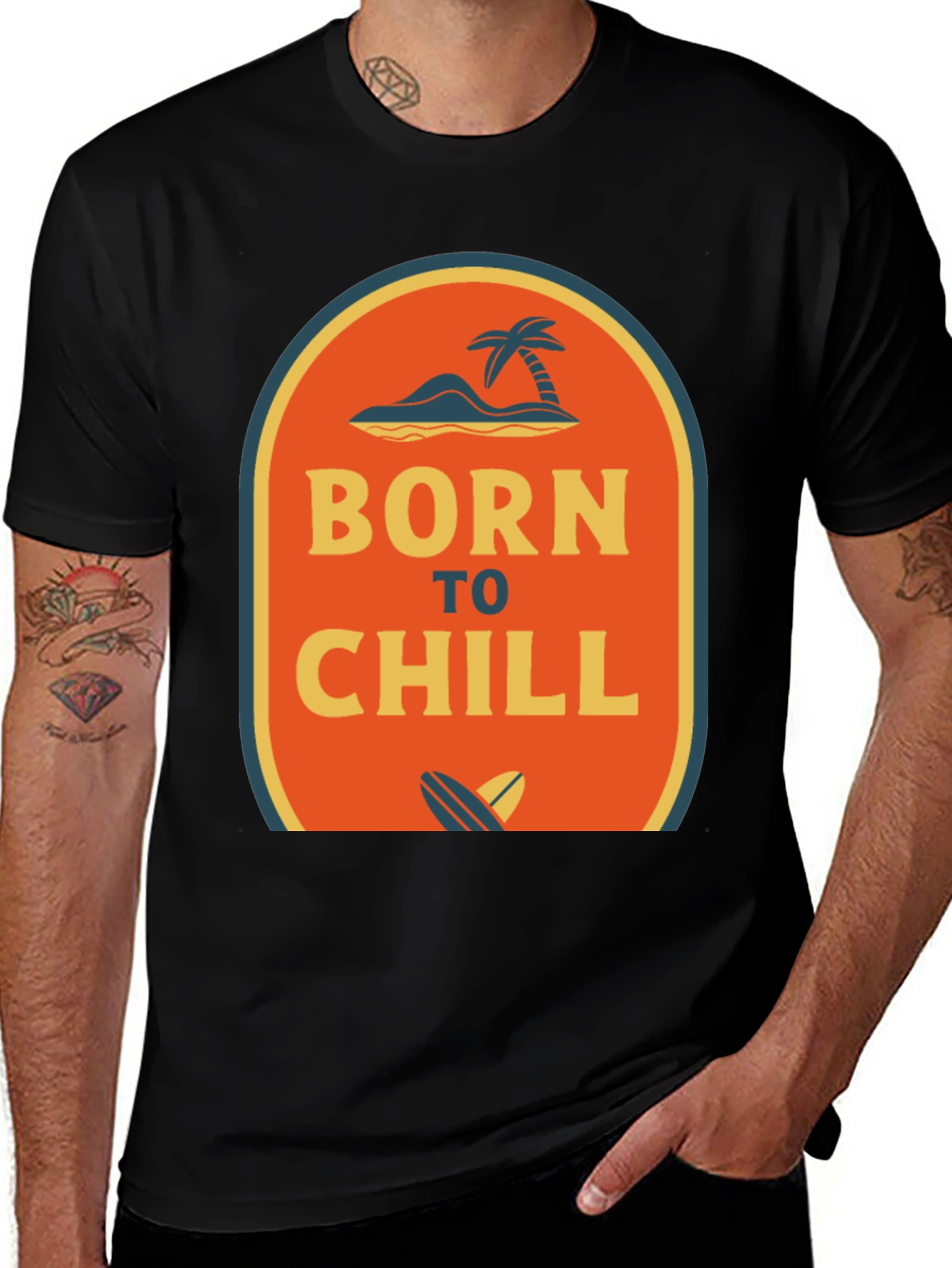 Variant 14 of Born to Chill T-Shirt - Summer Vibes