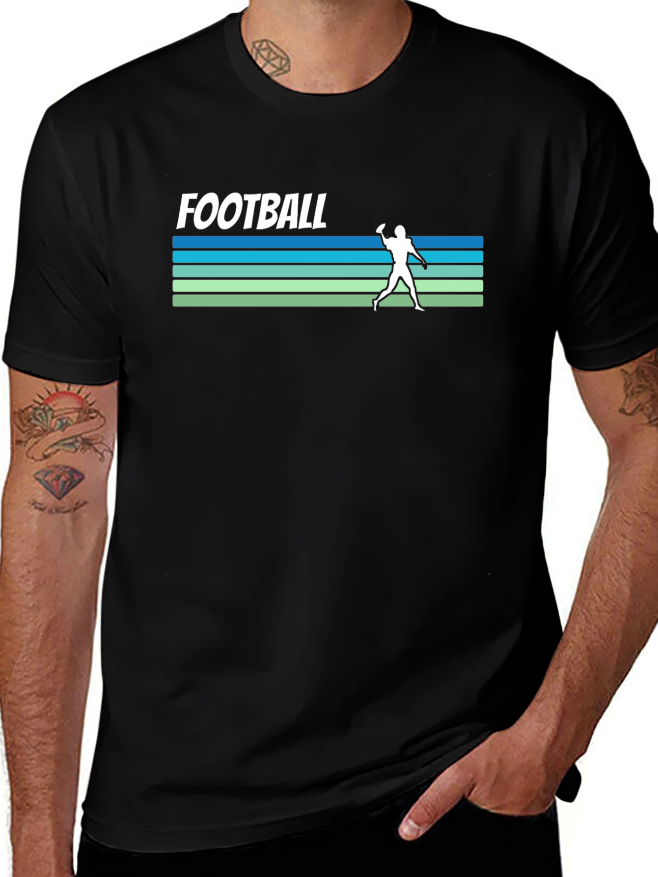 Variant 22 of Retro Football Throwback T-Shirt