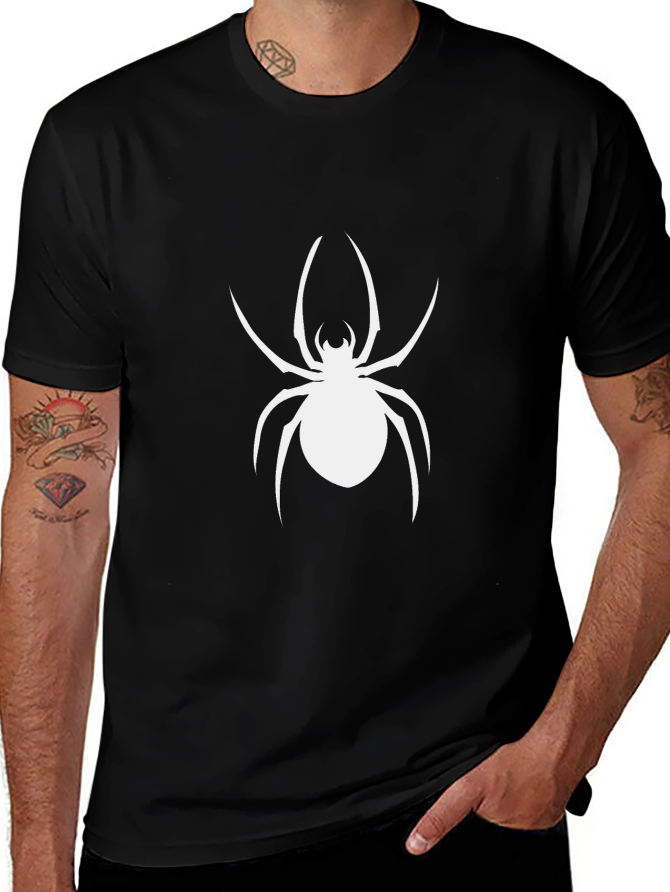 Variant 15 of Spider Graphic Black T-Shirt