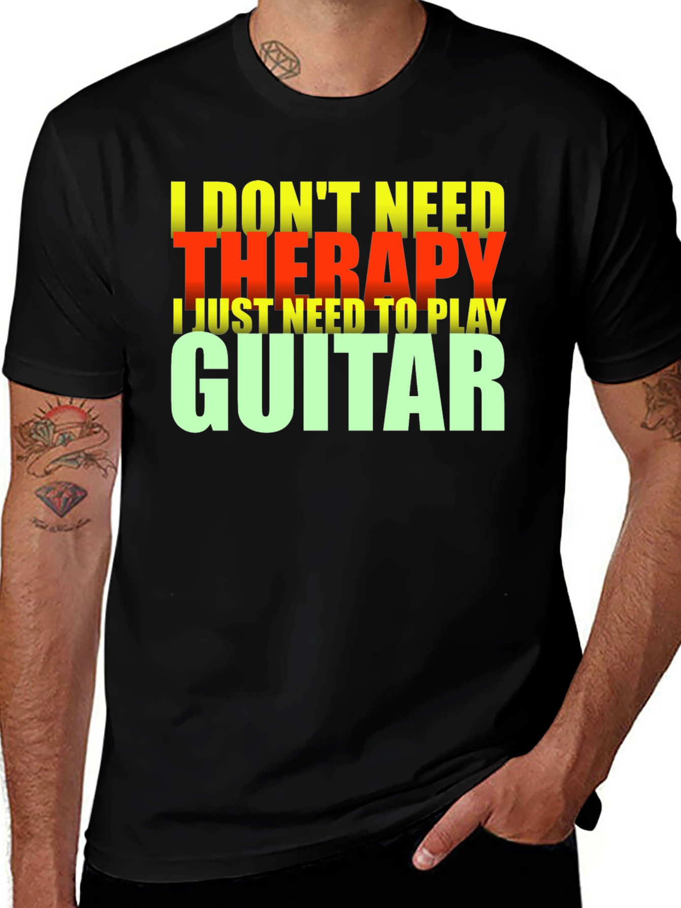 Variant 30 of Guitar Therapy T-Shirt - Music Lover Tee
