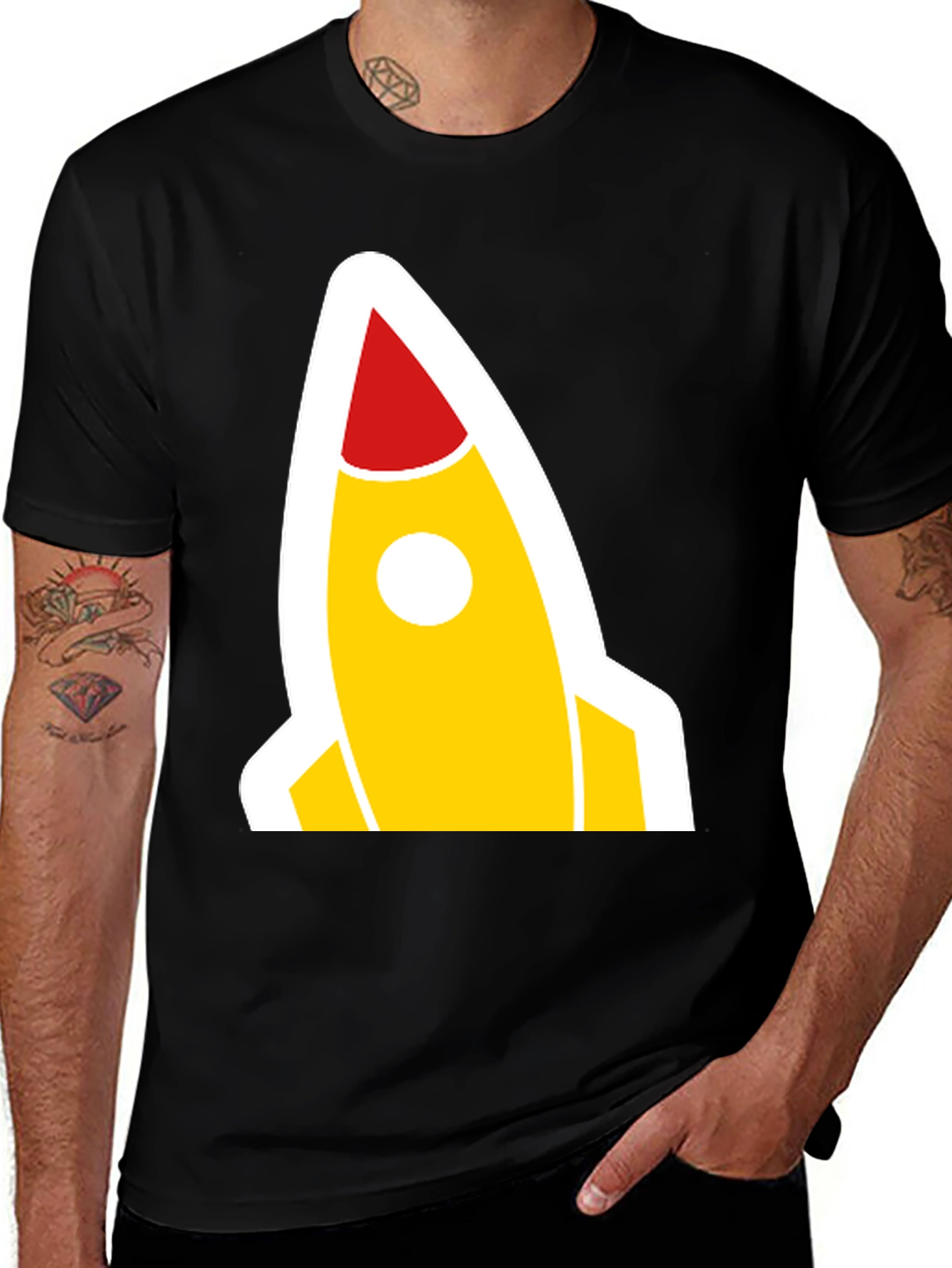 Variant 24 of Rocket Graphic Tee - Bold & Fun Design!