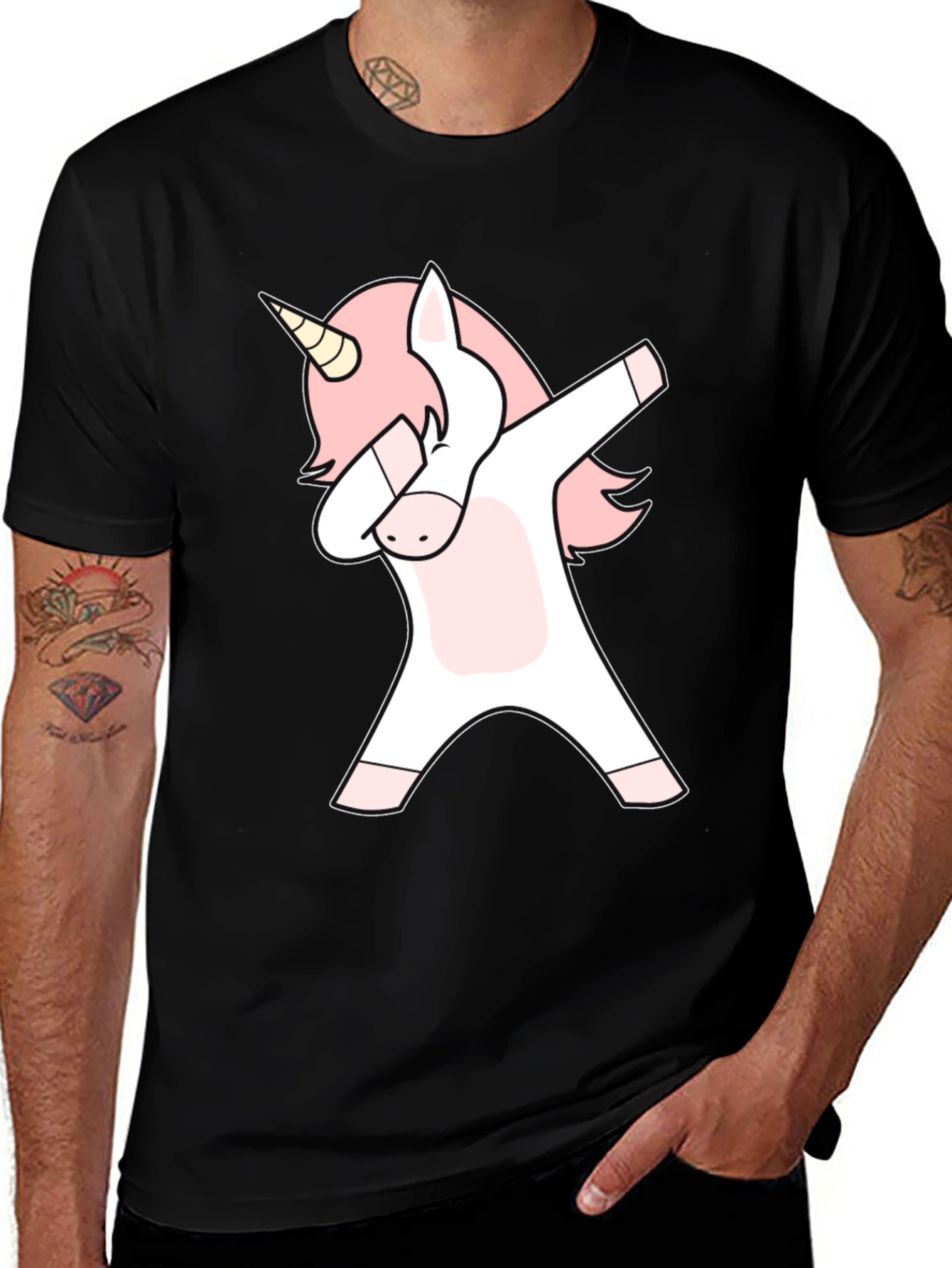 Variant 14 of Dabbing Unicorn Graphic T-Shirt