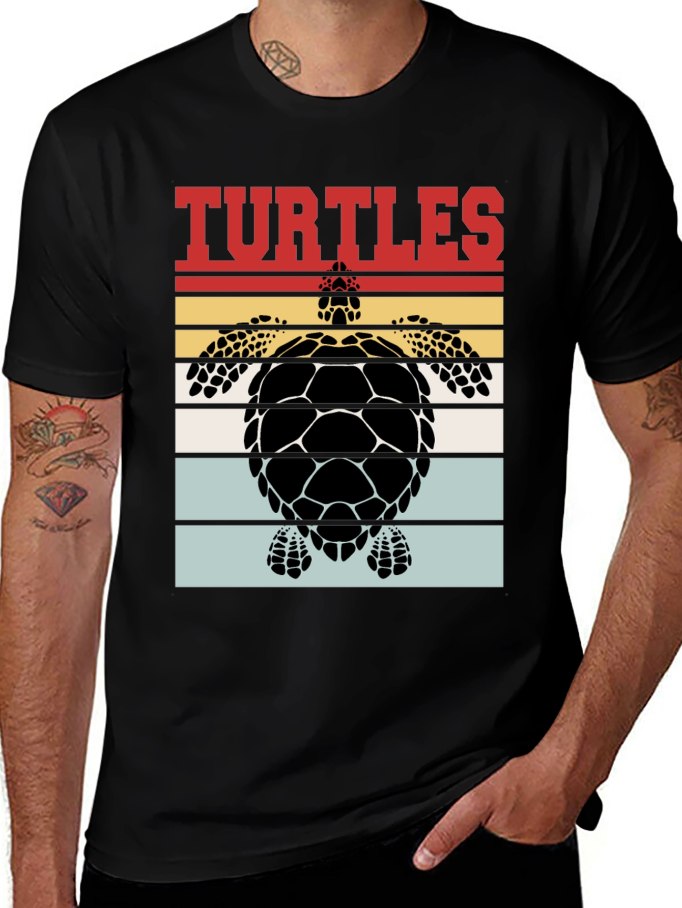 Variant 16 of Retro Turtle Graphic T-Shirt