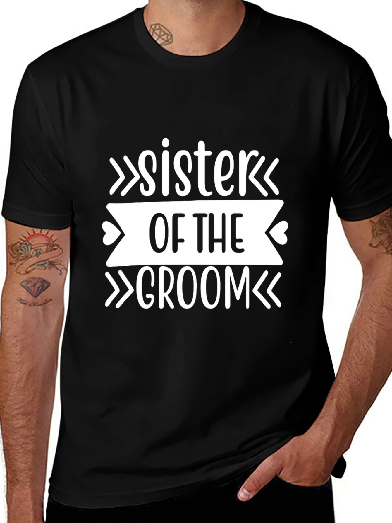 Sister of the Groom Tee - Wedding Party Shirt