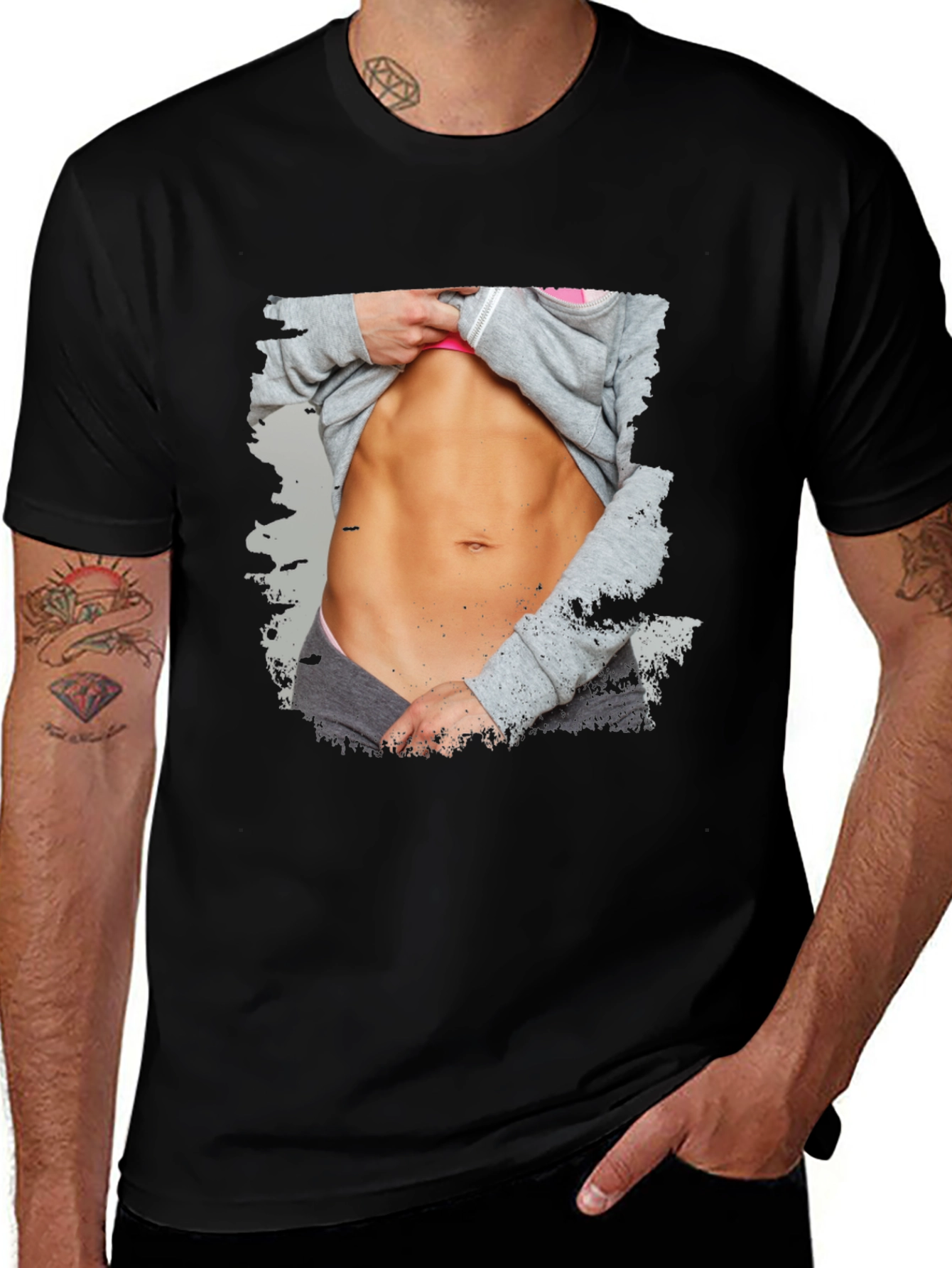 Variant 14 of Abs T-Shirt - Funny Fitness Tee