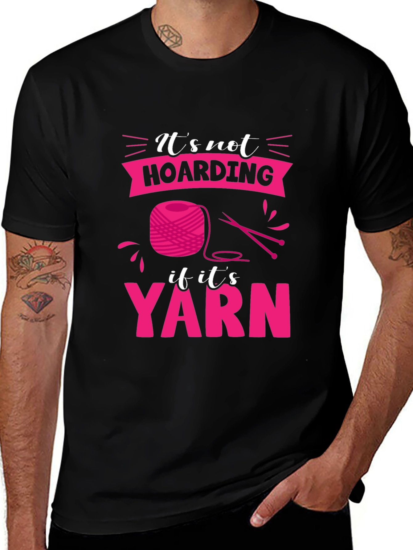 Variant 27 of It's Not Hoarding If It's Yarn T-Shirt