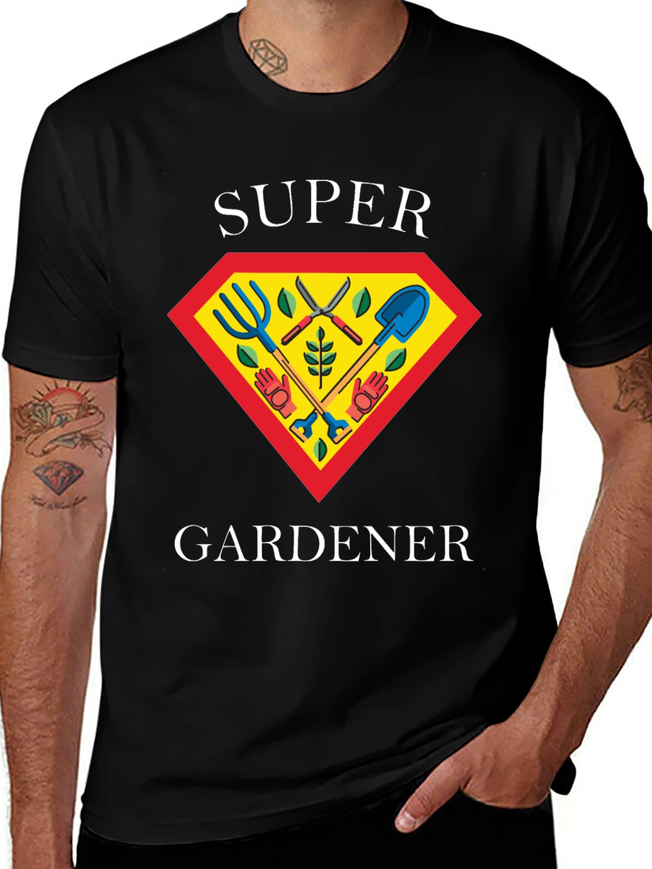 Variant 8 of Super Gardener T-Shirt, Gardening Hero Tee