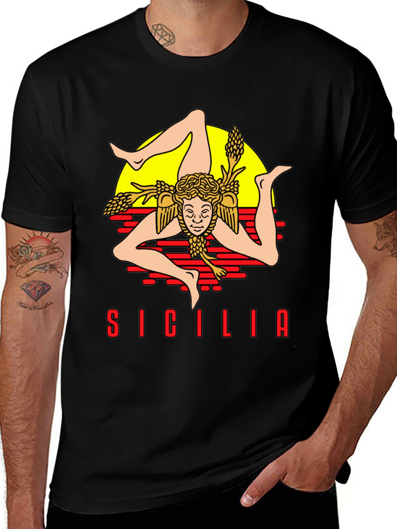 Sicilia Trinacria T-Shirt - Island Pride