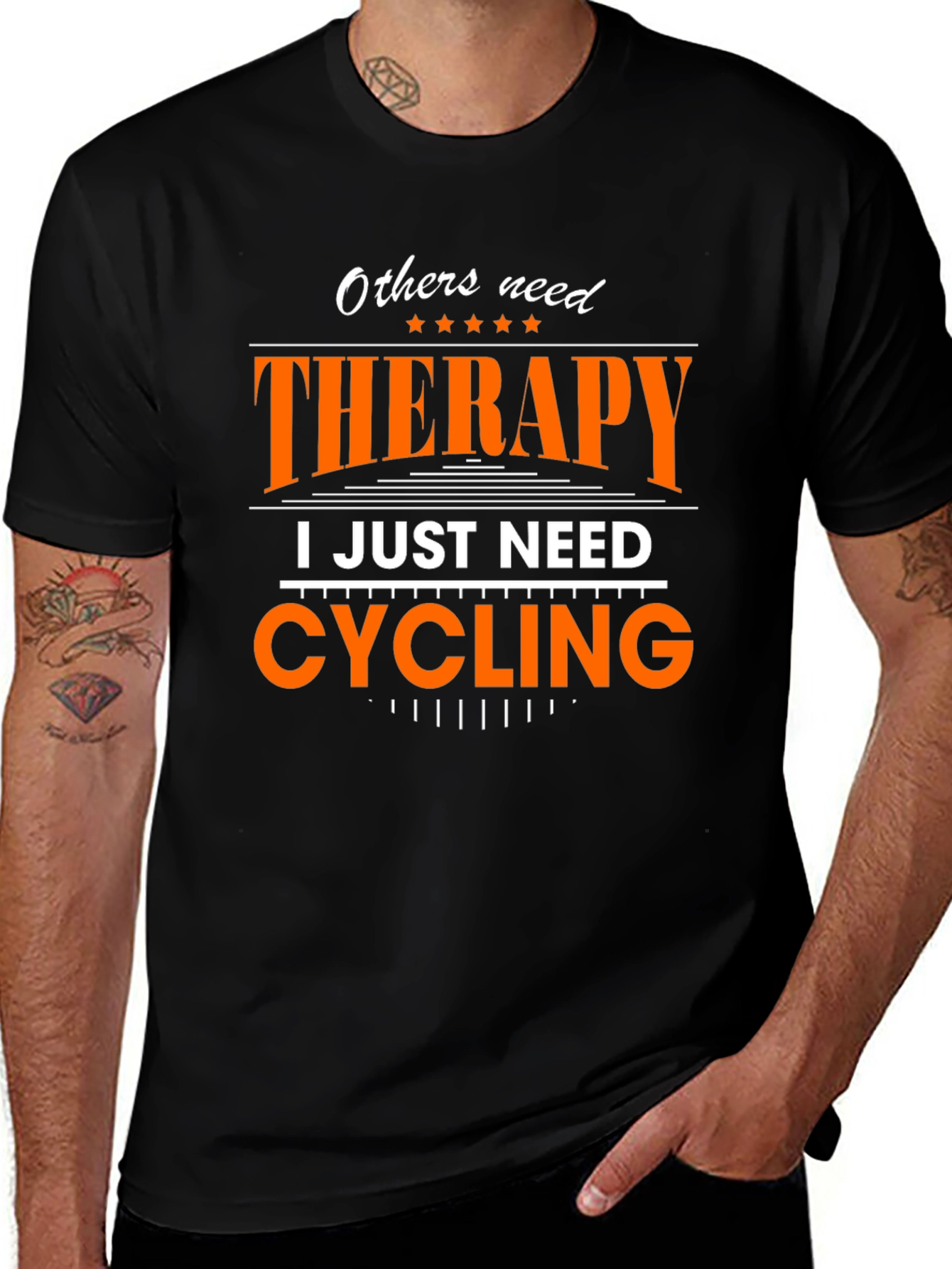 Variant 21 of Cycling Therapy T-Shirt: Perfect for Bike Lovers