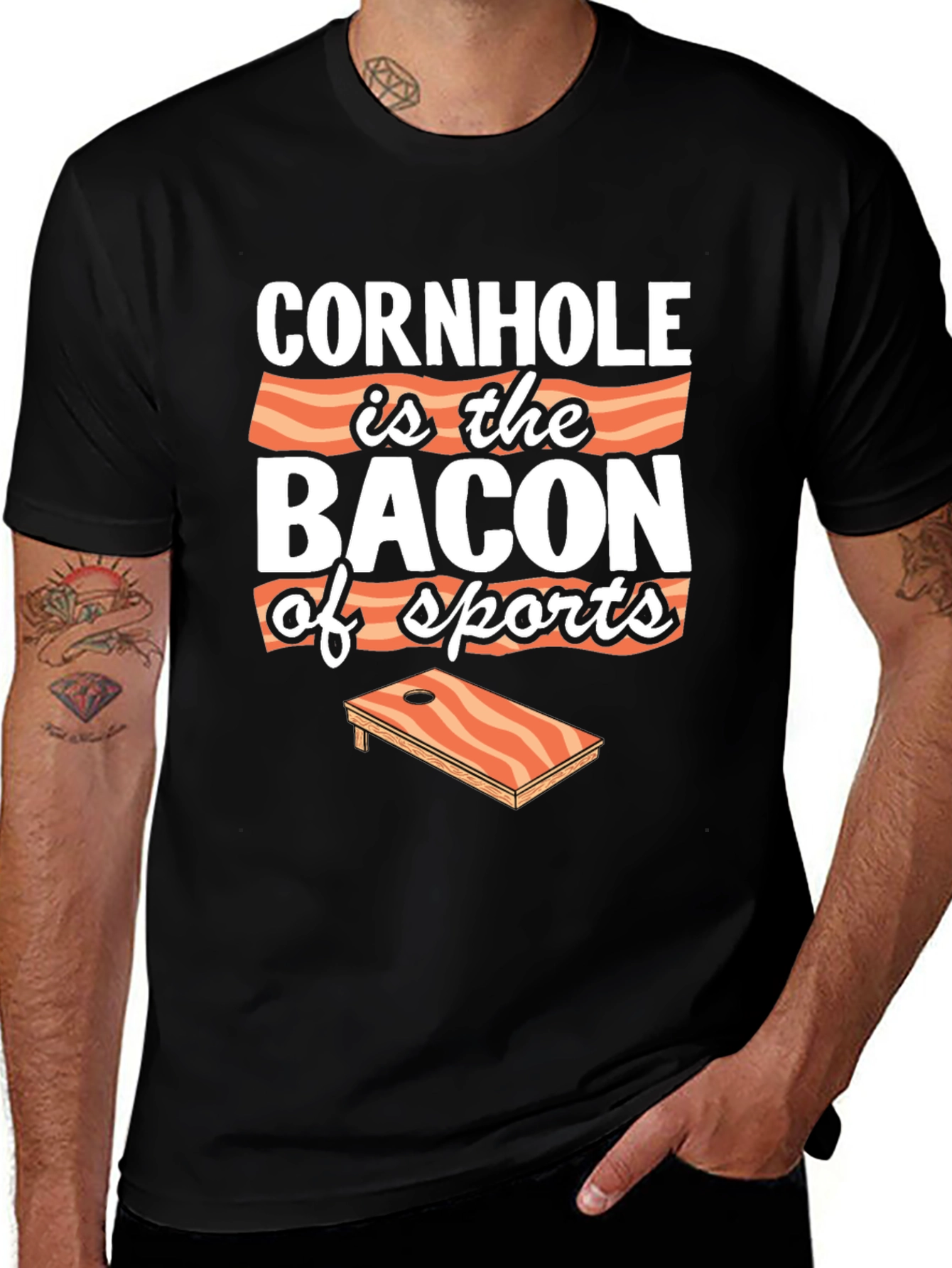 Variant 24 of Cornhole is the Bacon of Sports Graphic T-Shirt