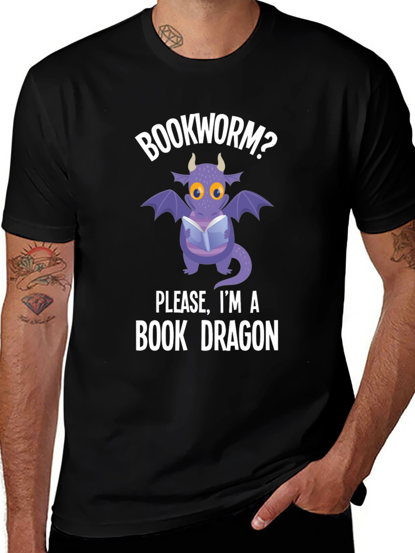 Variant 12 of Book Dragon Graphic Tee
