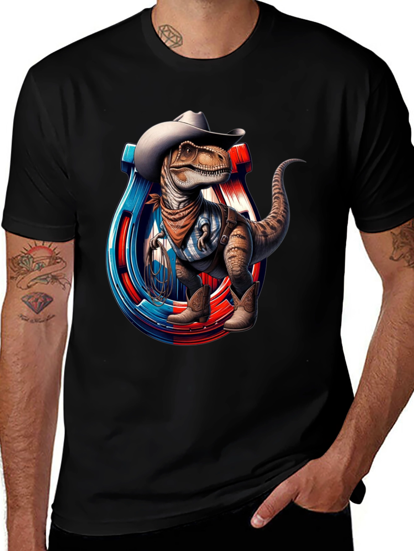 Variant 29 of Cowboy Dinosaur Graphic T-Shirt