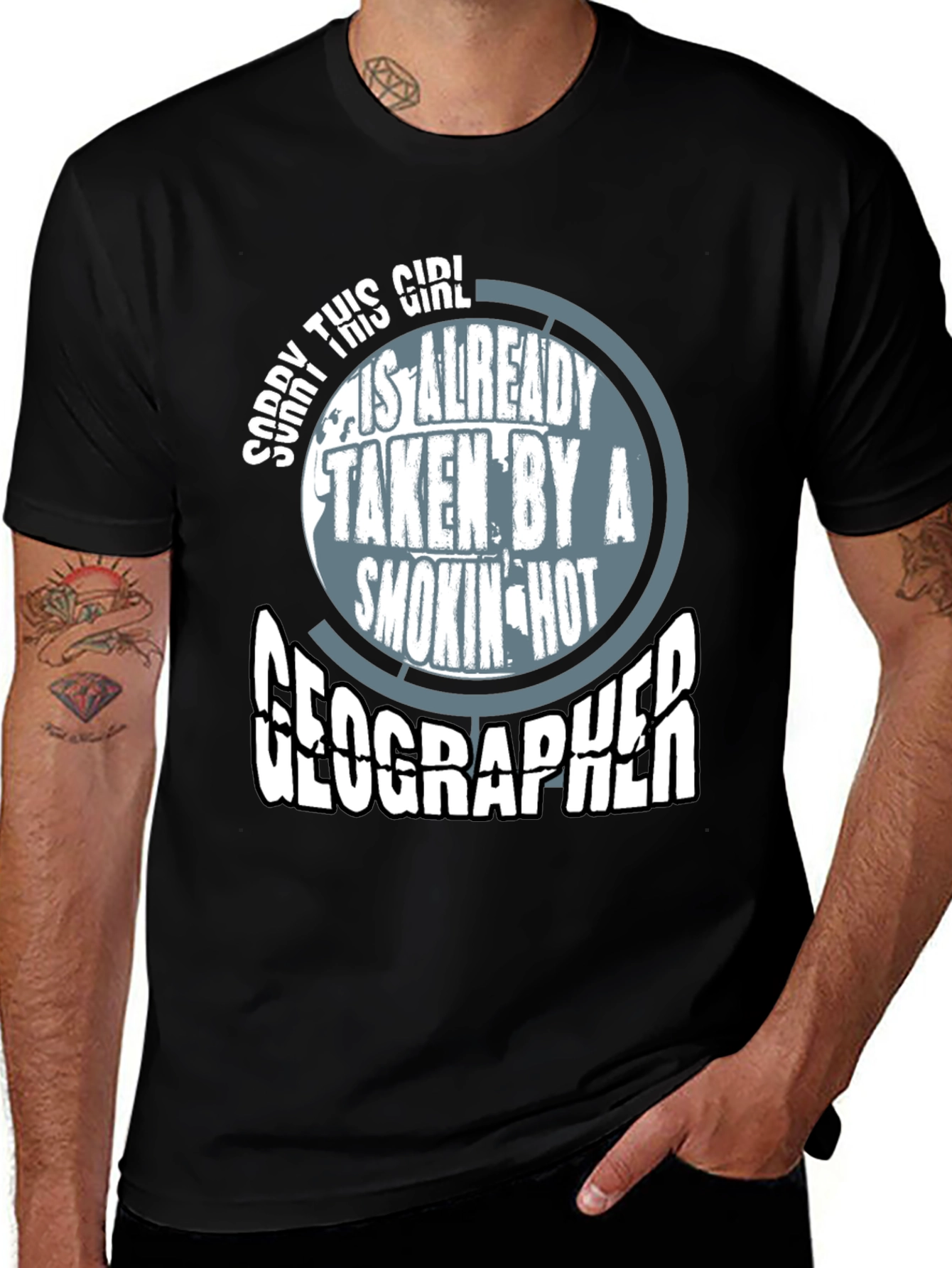 Variant 17 of Sorry This Girl Is Taken Geographer Graphic T-Shirt