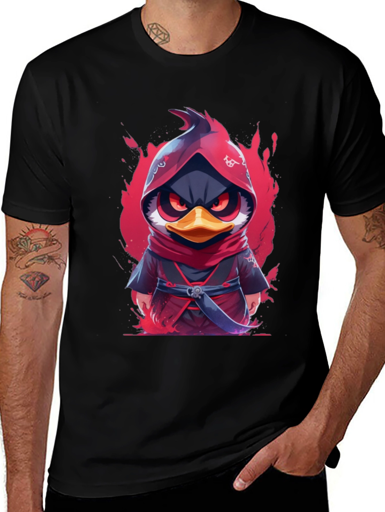 Variant 23 of Ninja Duck Graphic T-Shirt - Fierce & Fun