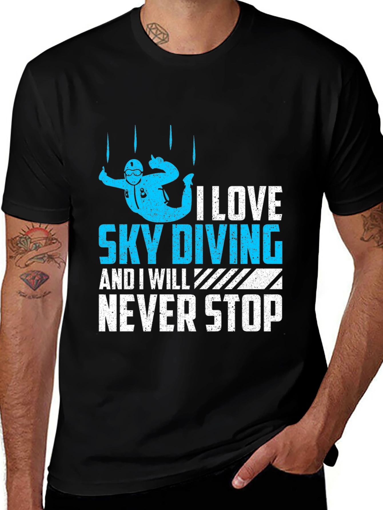 Skydiving Enthusiast T-Shirt - I Love Sky Diving