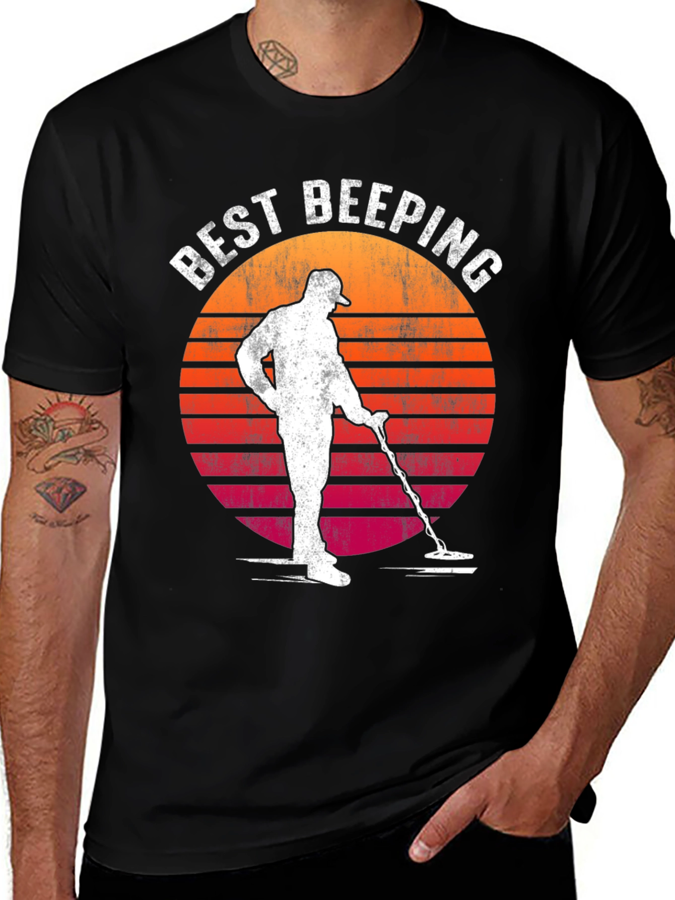 Variant 10 of Best Beeping Retro Sunset Graphic T-Shirt