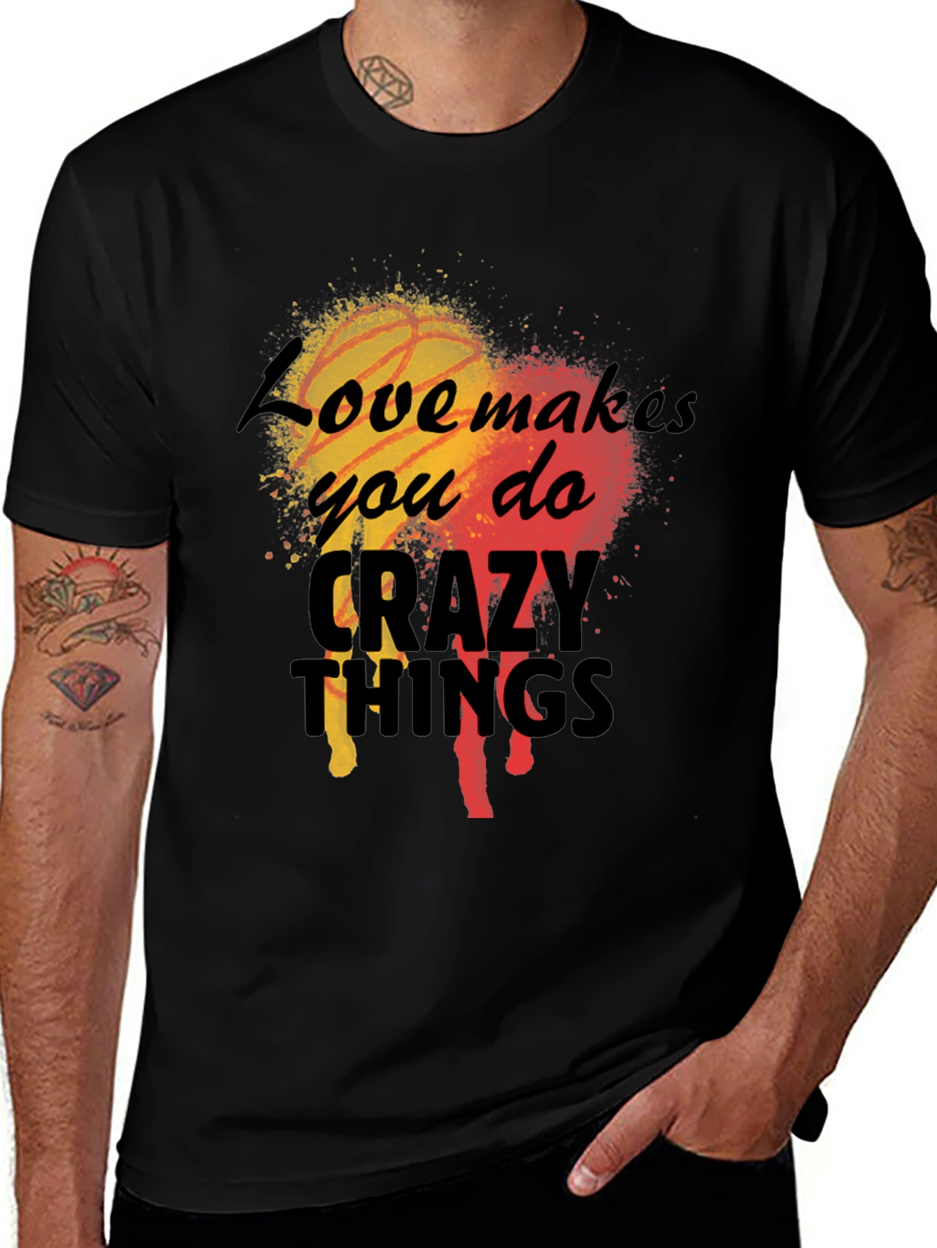Variant 28 of Love Makes You Do Crazy Things T-Shirt
