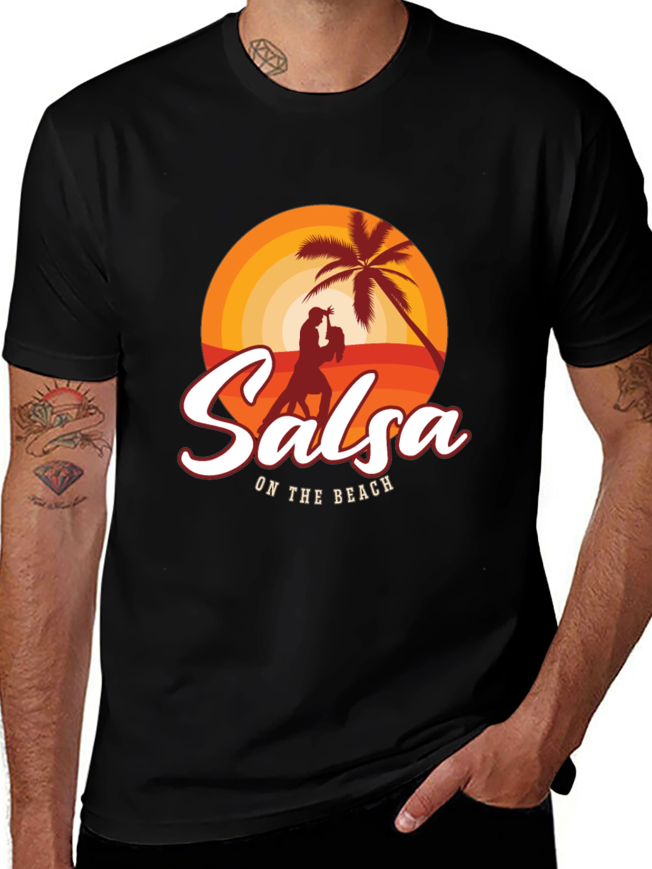 Variant 4 of Salsa On The Beach Graphic T-Shirt