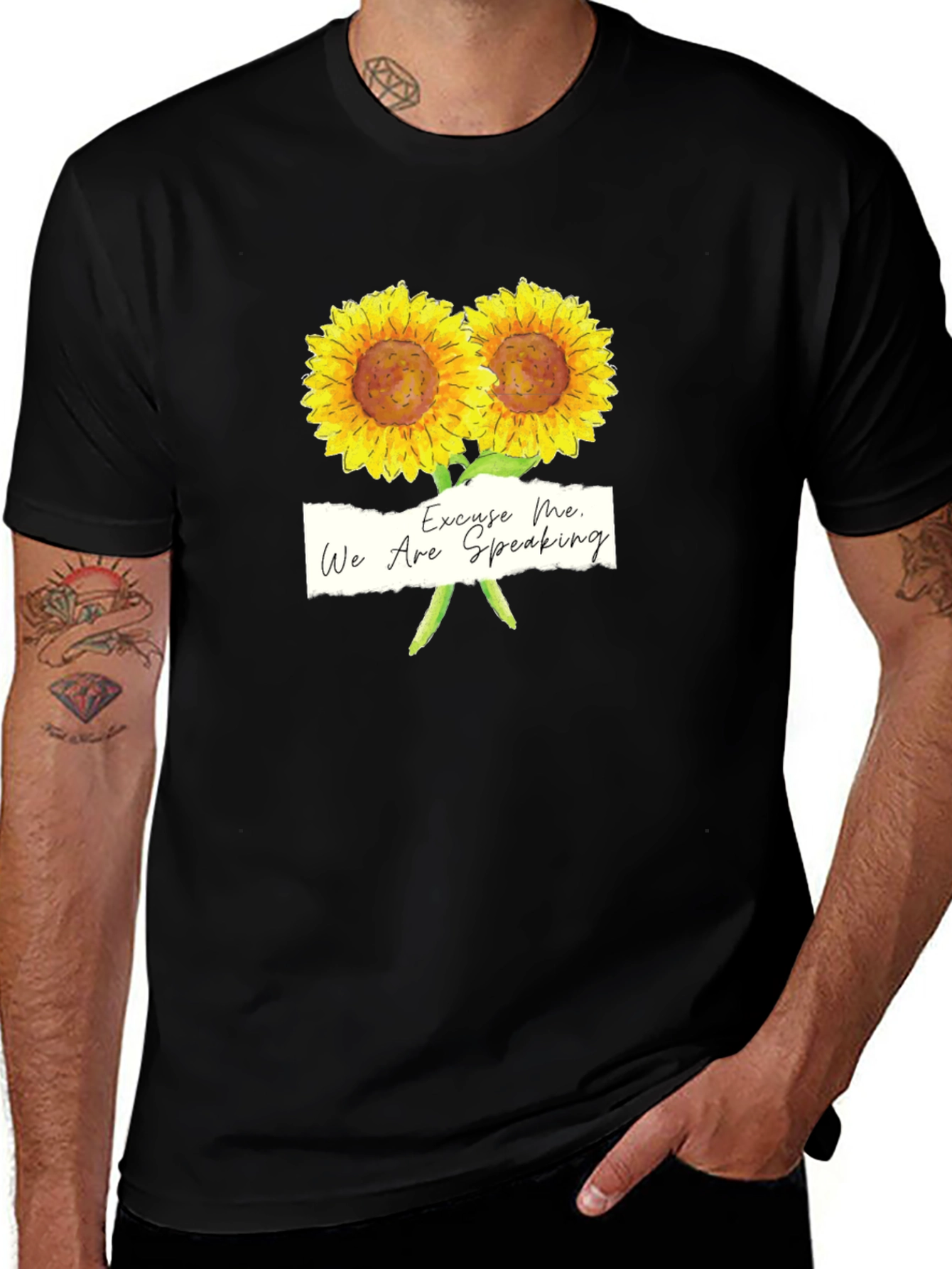 Variant 10 of Excuse Me, Sunflower Graphic Tee