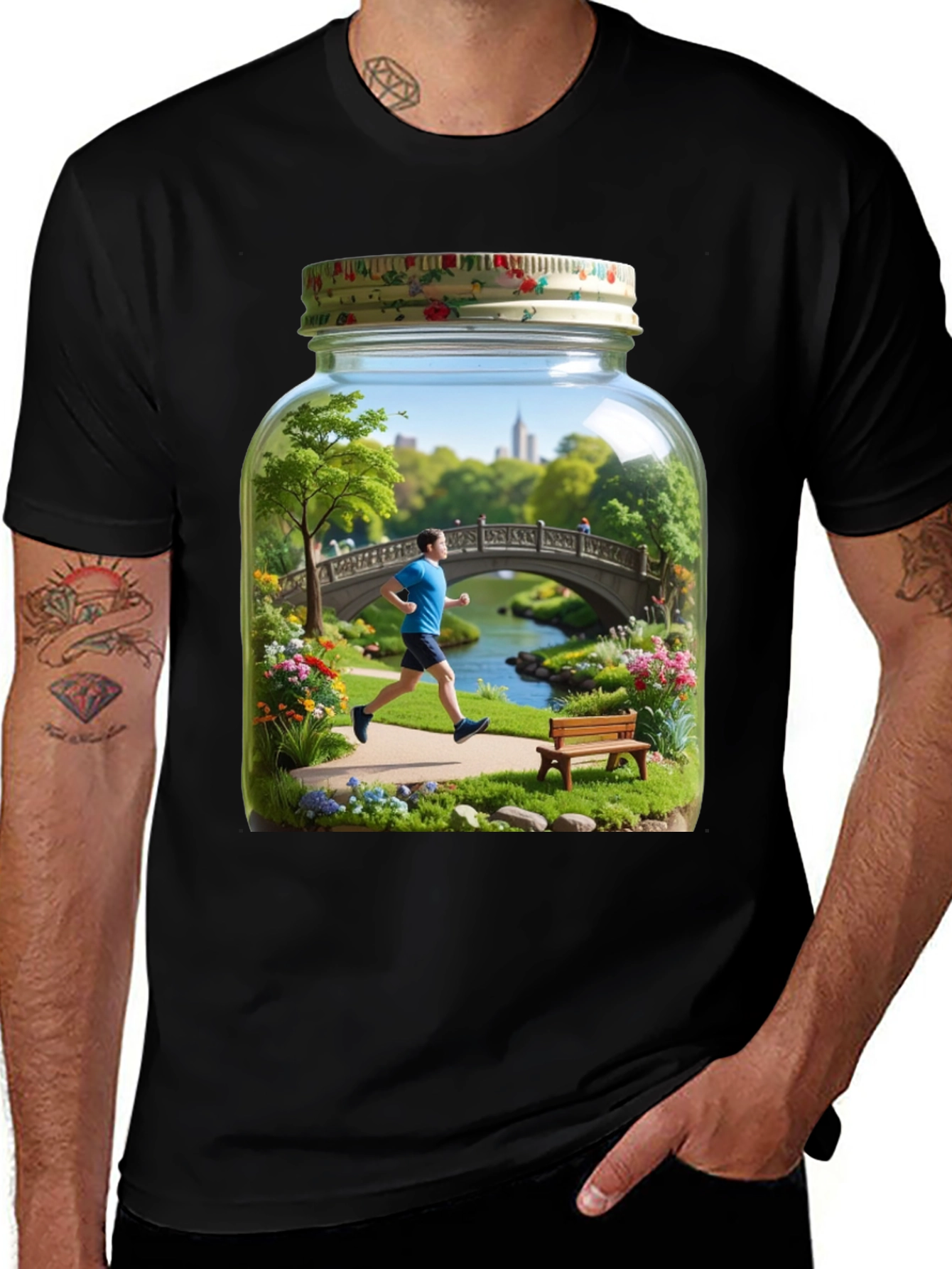 Variant 3 of Central Park Scene in a Jar Graphic Tee