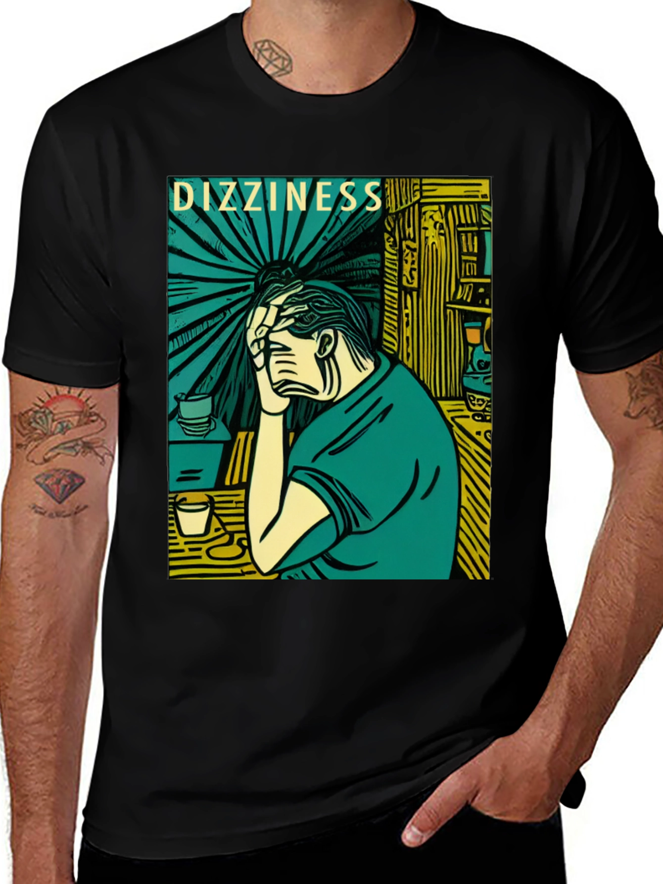 Variant 23 of Dizziness Graphic Tee - Unique Art Style