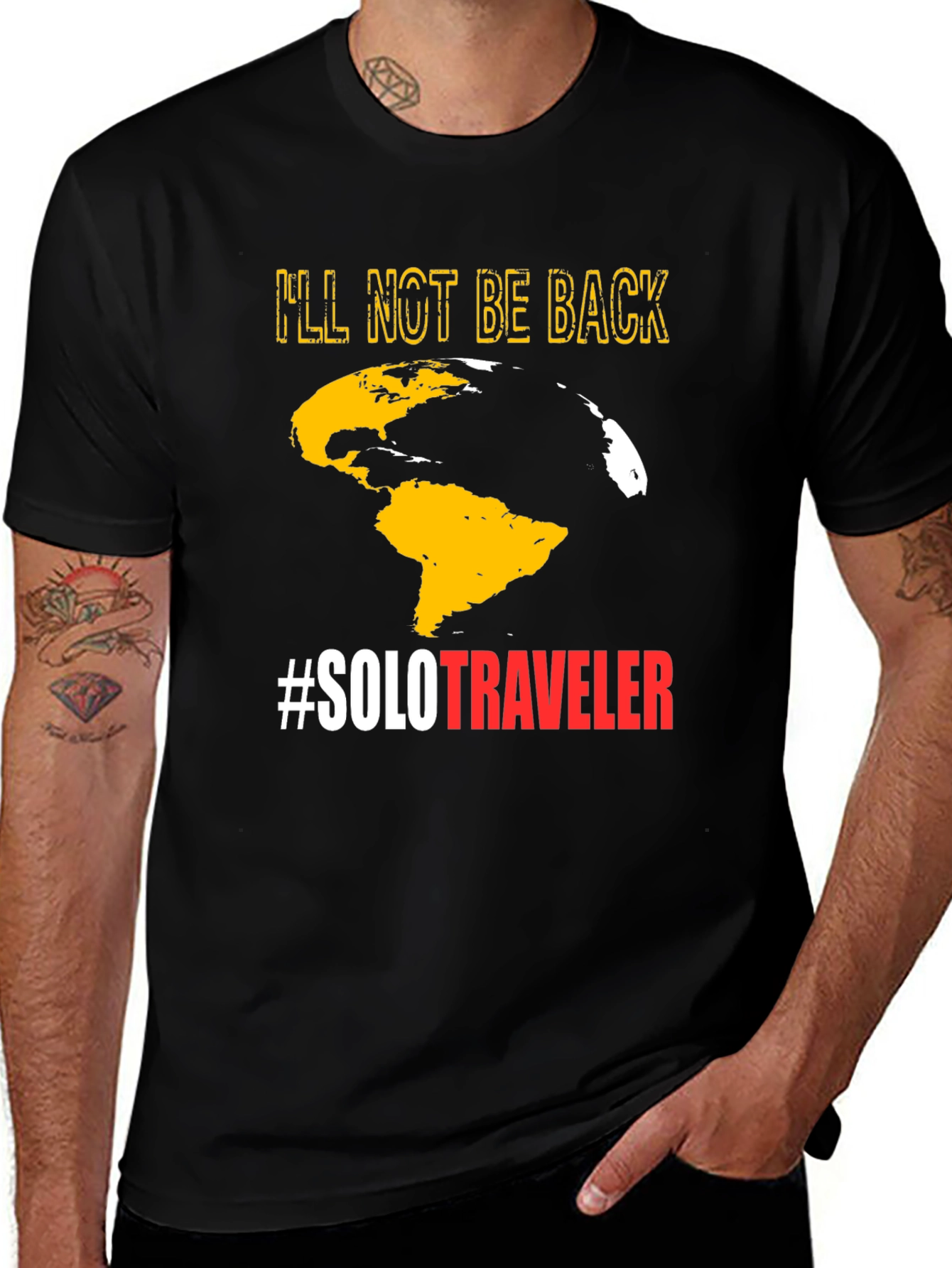 Solo Traveler T-Shirt - Globe Graphic Tee