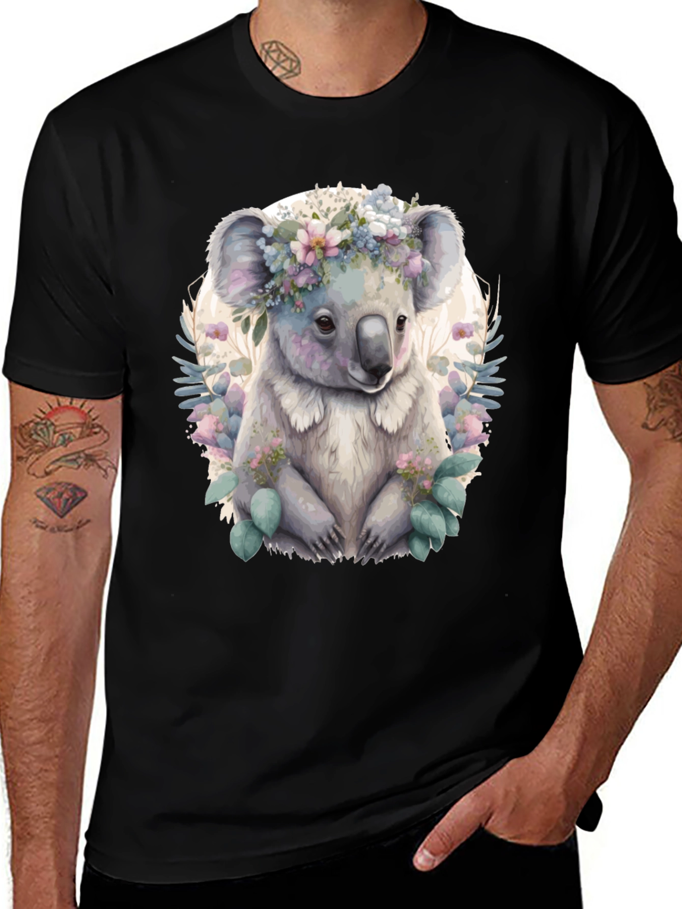 Variant 30 of Koala Flower Crown Graphic Tee