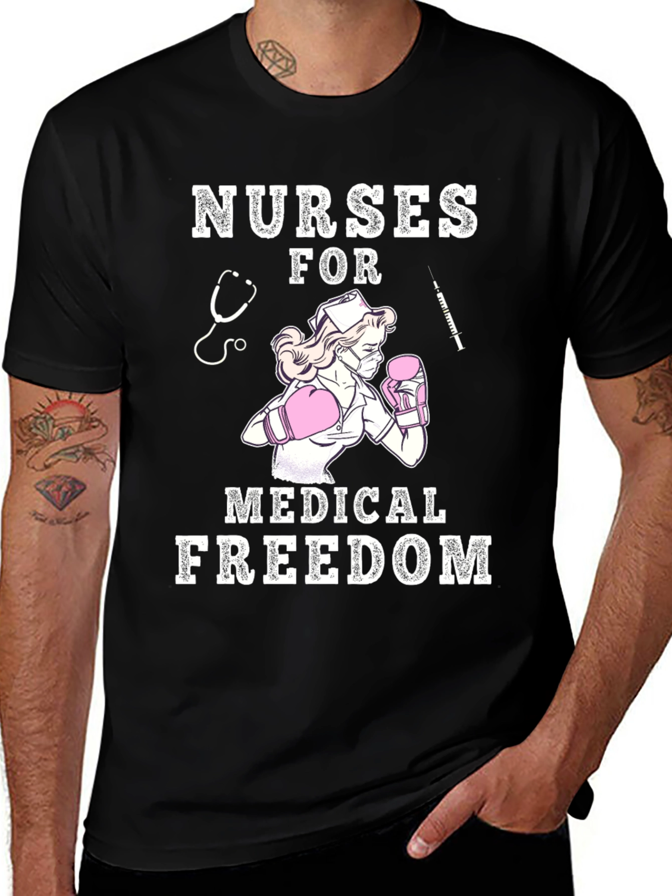 Variant 17 of Nurses for Medical Freedom T-Shirt