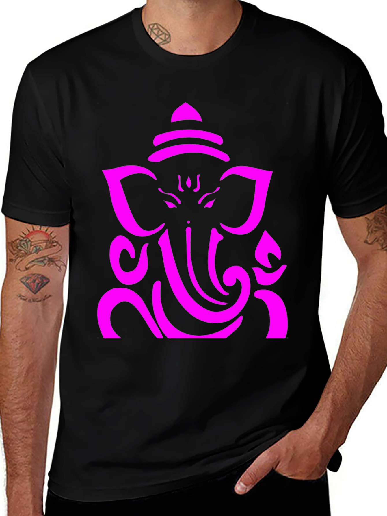 Variant 16 of Ganesh Graphic Tee - Stylish Spiritual T-Shirt