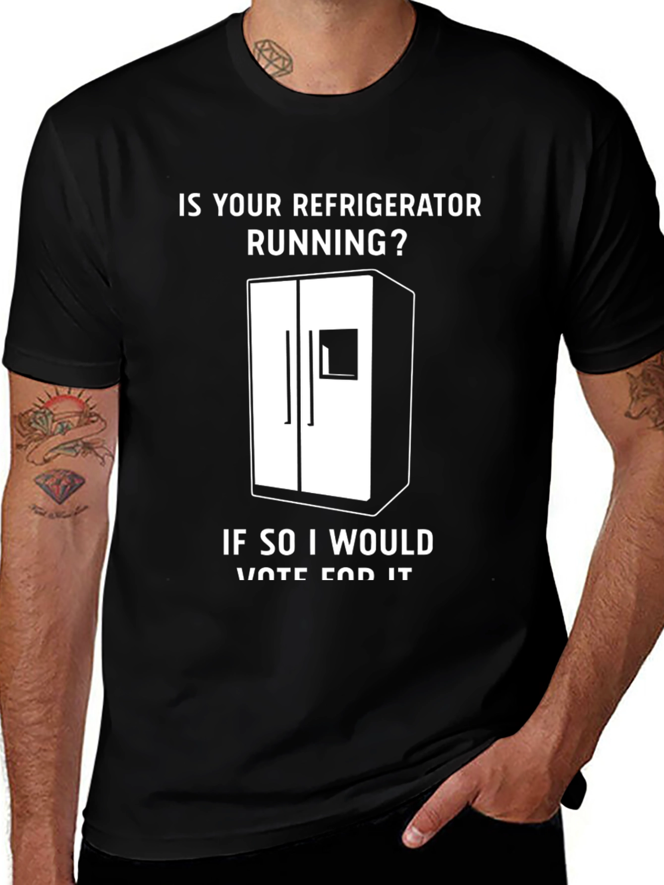 Variant 14 of Running Refrigerator Graphic T-Shirt