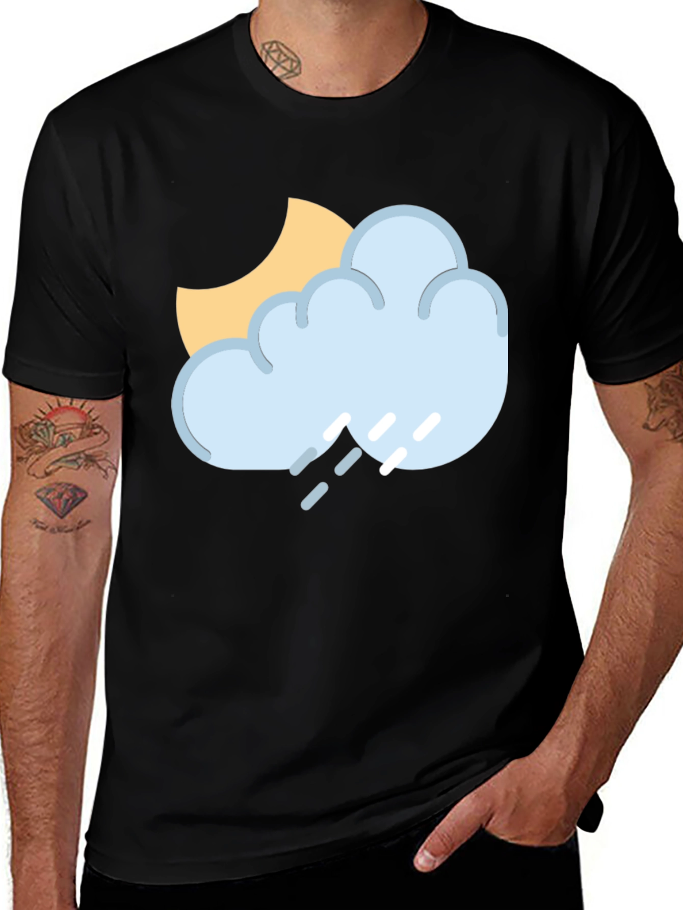 Variant 17 of Rainy Day Graphic Tee - Stylish Comfort