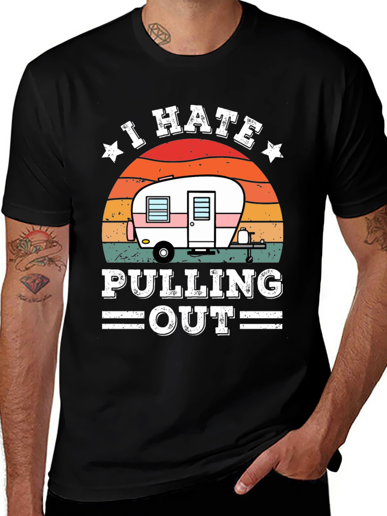 Variant 17 of I Hate Pulling Out Camping T-Shirt