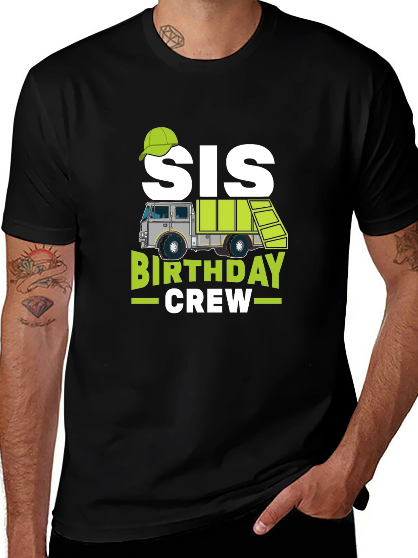 Variant 19 of Sis Birthday Crew Garbage Truck T-Shirt