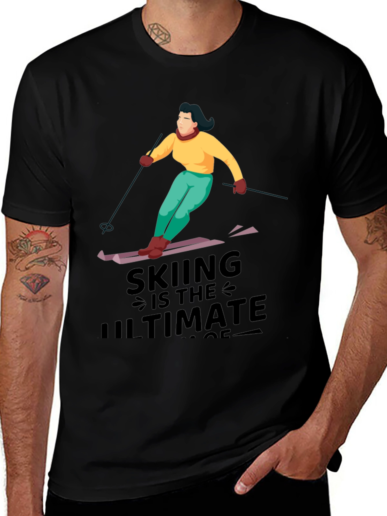 Variant 21 of Skiing is the Ultimate T-Shirt