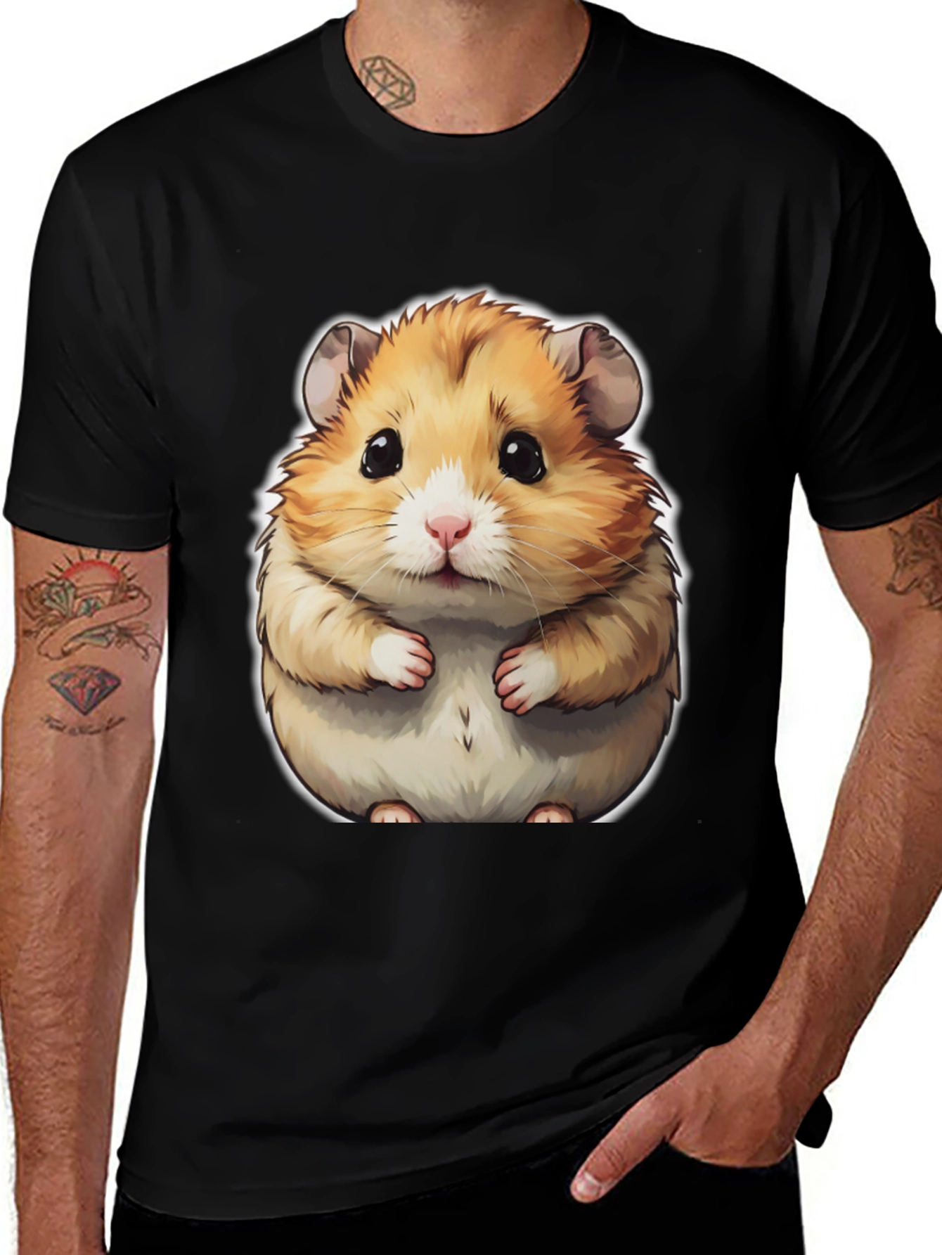 Variant 23 of Cute Hamster Graphic Tee - Soft Cotton Blend
