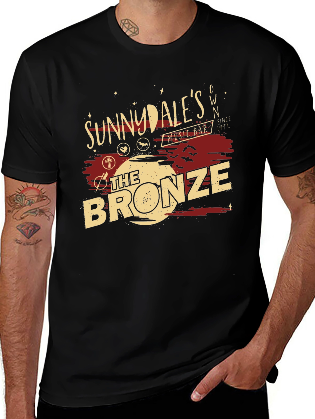 Sunnydale's The Bronze Music Bar Black T-Shirt