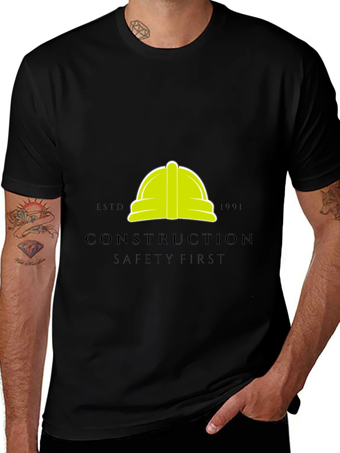 Variant 10 of Construction Safety First T-Shirt