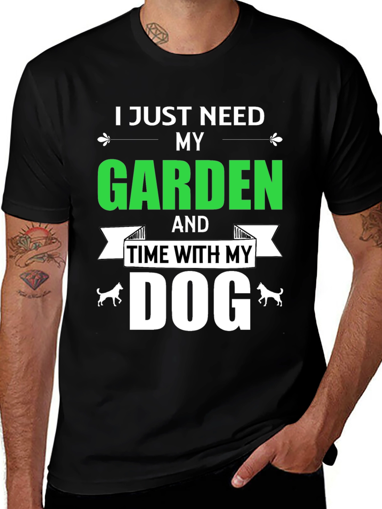 Variant 16 of Garden and Dog T-Shirt