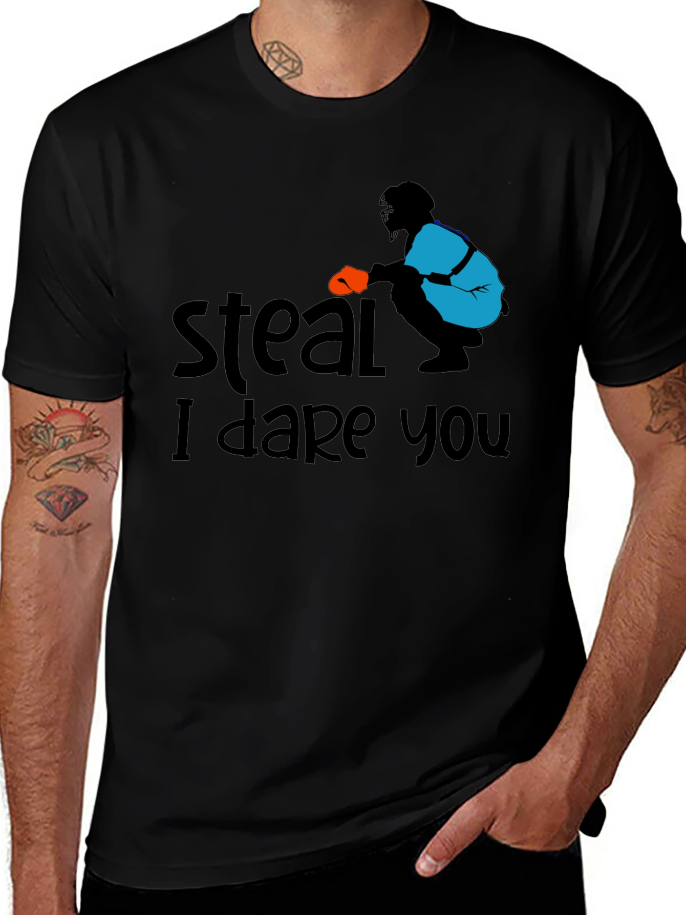 Variant 13 of Steal I Dare You Baseball T-Shirt