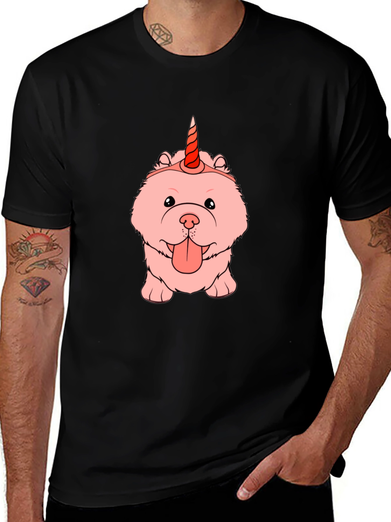 Variant 2 of Unicorn Chow Chow T-Shirt