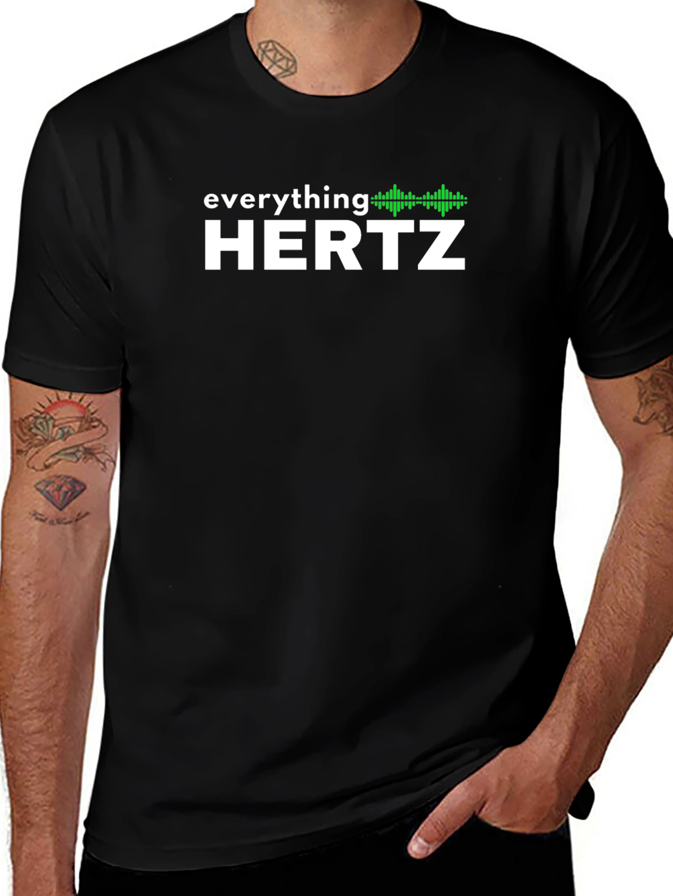 Variant 20 of Everything Hertz Graphic T-Shirt - Black