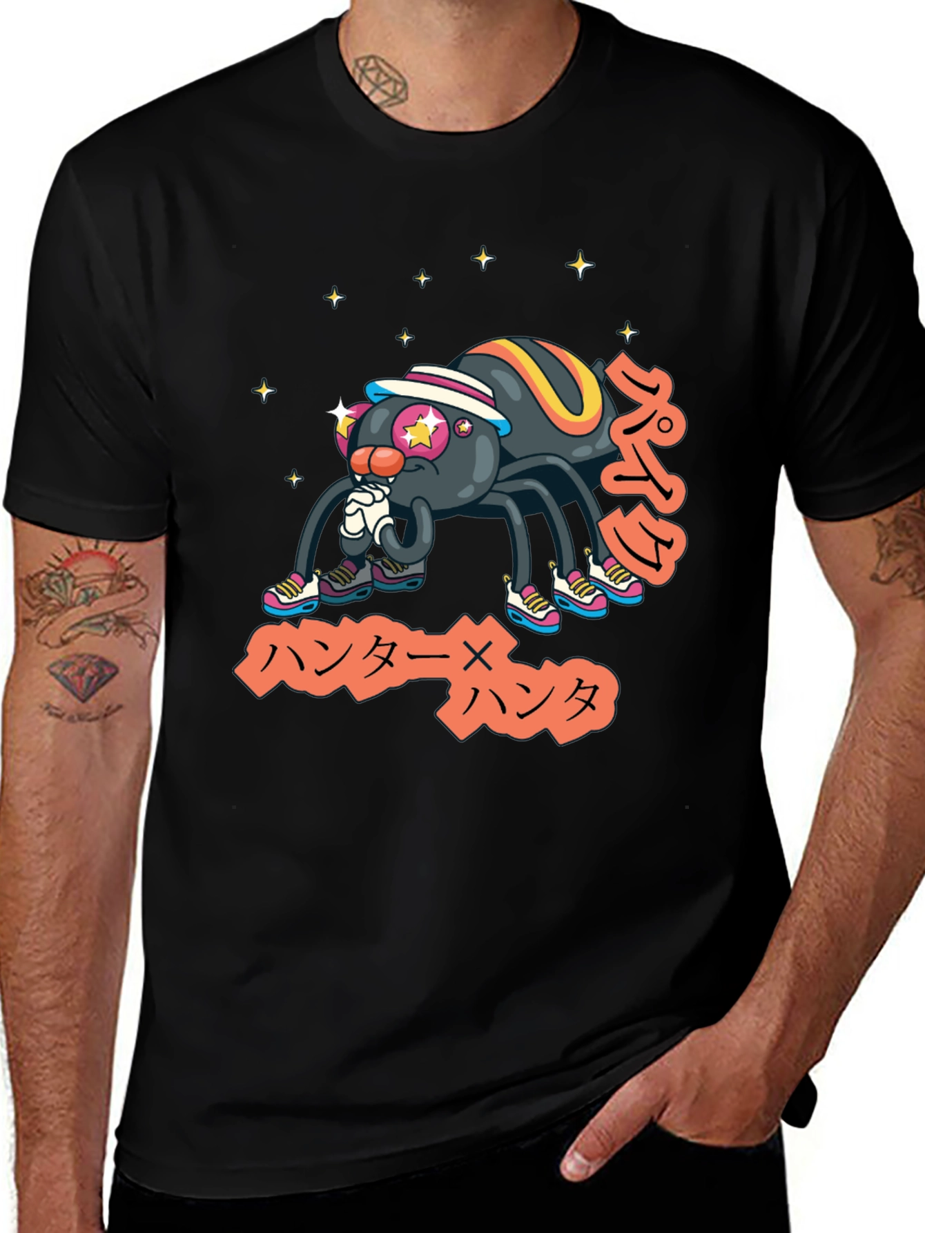 Variant 27 of Cool Anime Spider Graphic T-Shirt