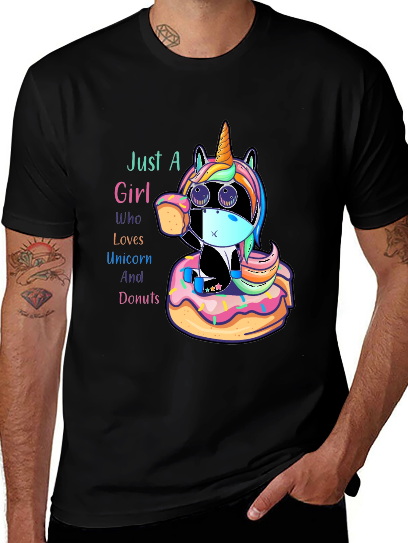 Variant 2 of Unicorn & Donuts Graphic Tee