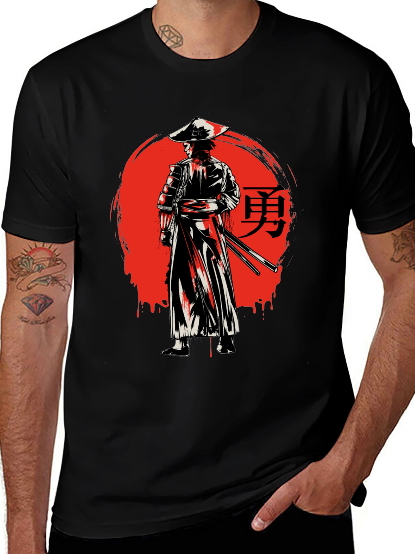 Variant 12 of Samurai Warrior T-Shirt - Japanese Design