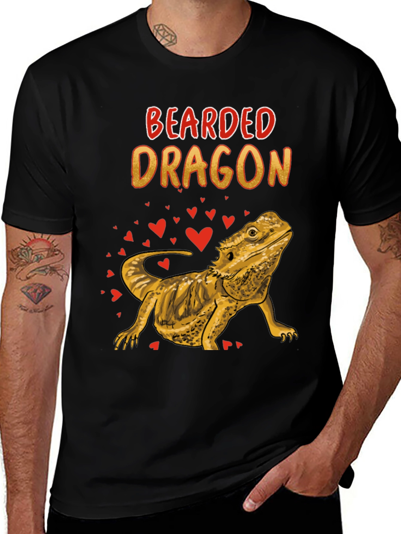 Variant 16 of Bearded Dragon Graphic T-Shirt - Lizard Lover Tee