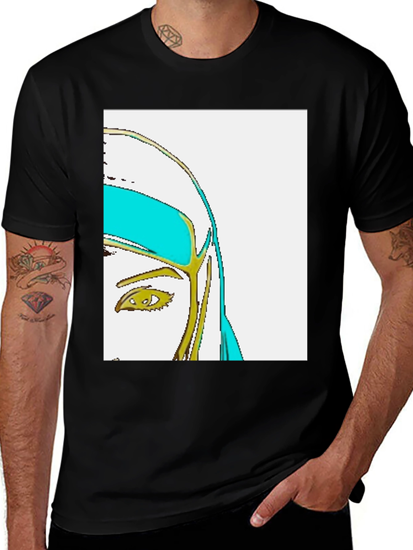 Variant 17 of Abstract Virgin Mary Graphic Tee