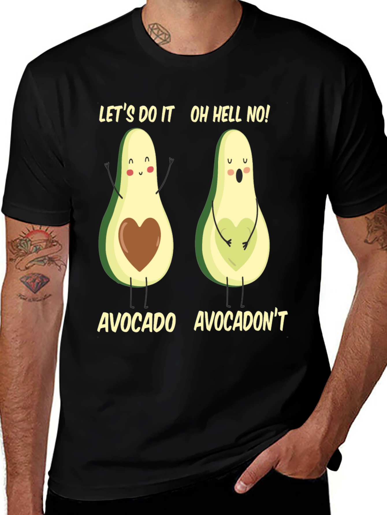 Variant 16 of Avocado Pun T-Shirt: Let's Do It! Avocadon't!