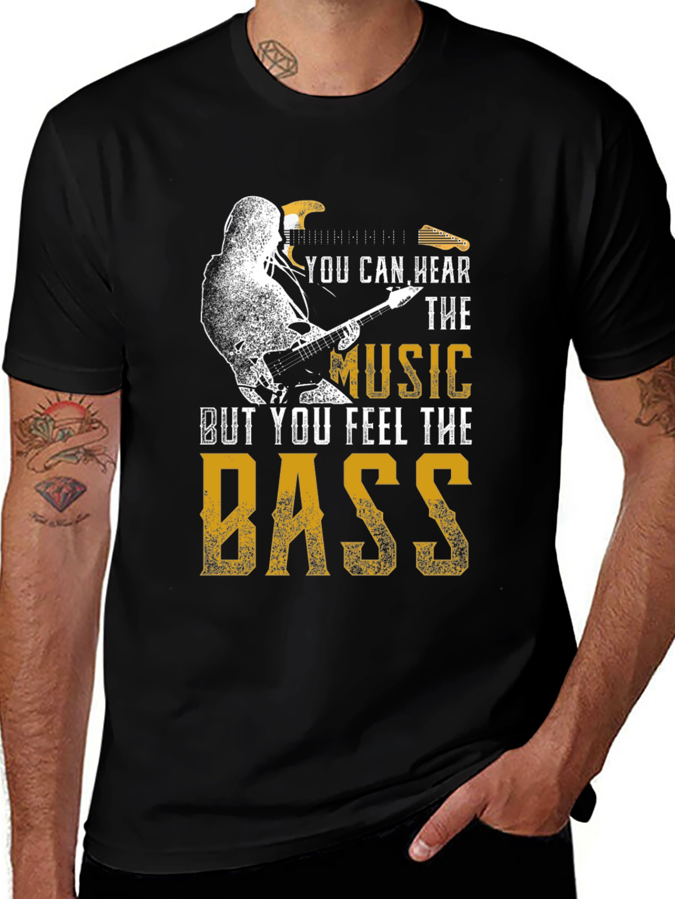 Variant 20 of Music & Bass T-Shirt | Hear the Music, Feel the Bass