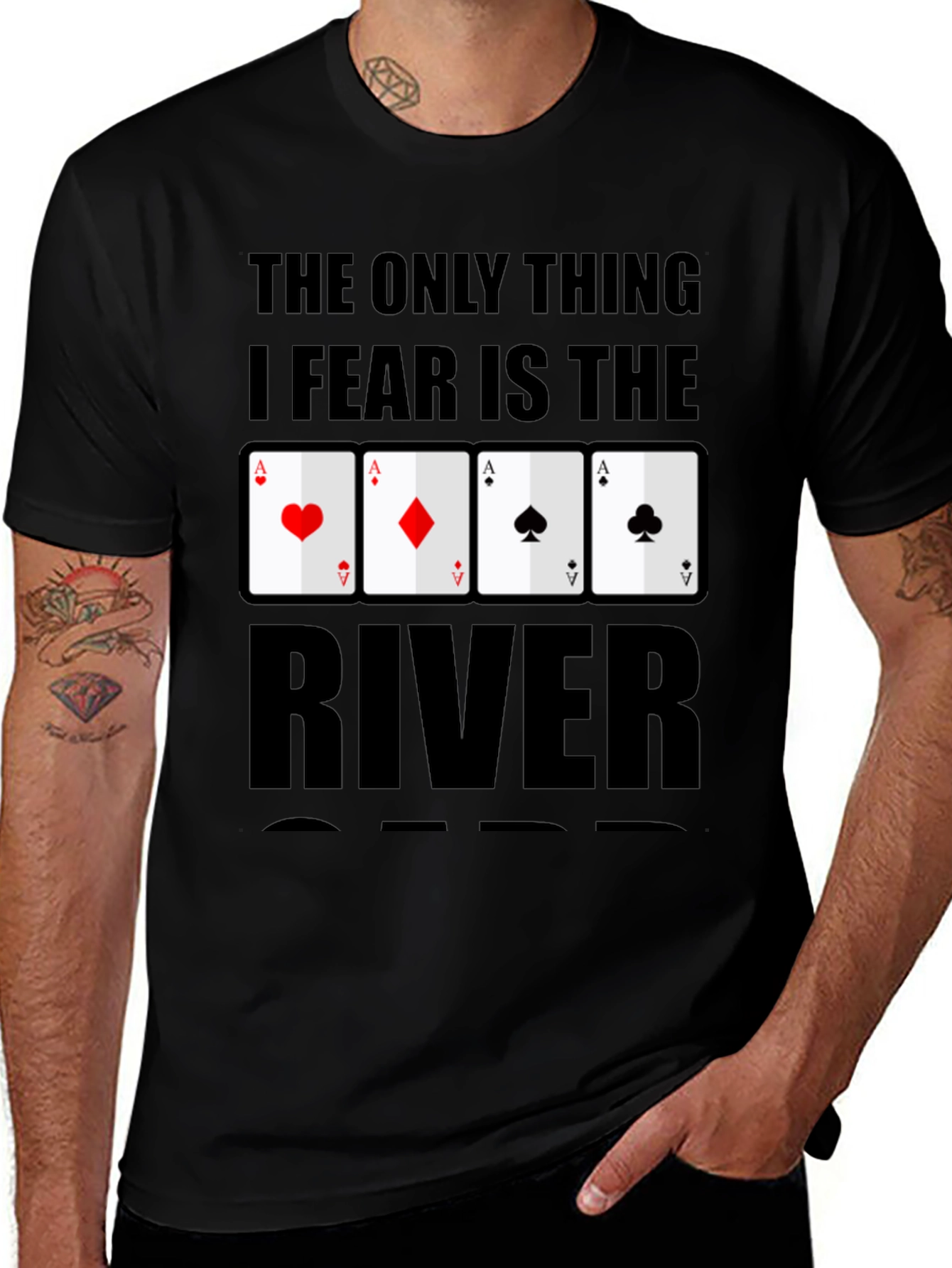 Variant 6 of Poker Player T-Shirt - The River